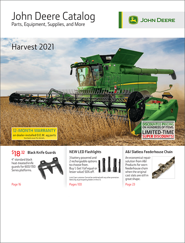 John Deere Harvest Parts Catalog 2021