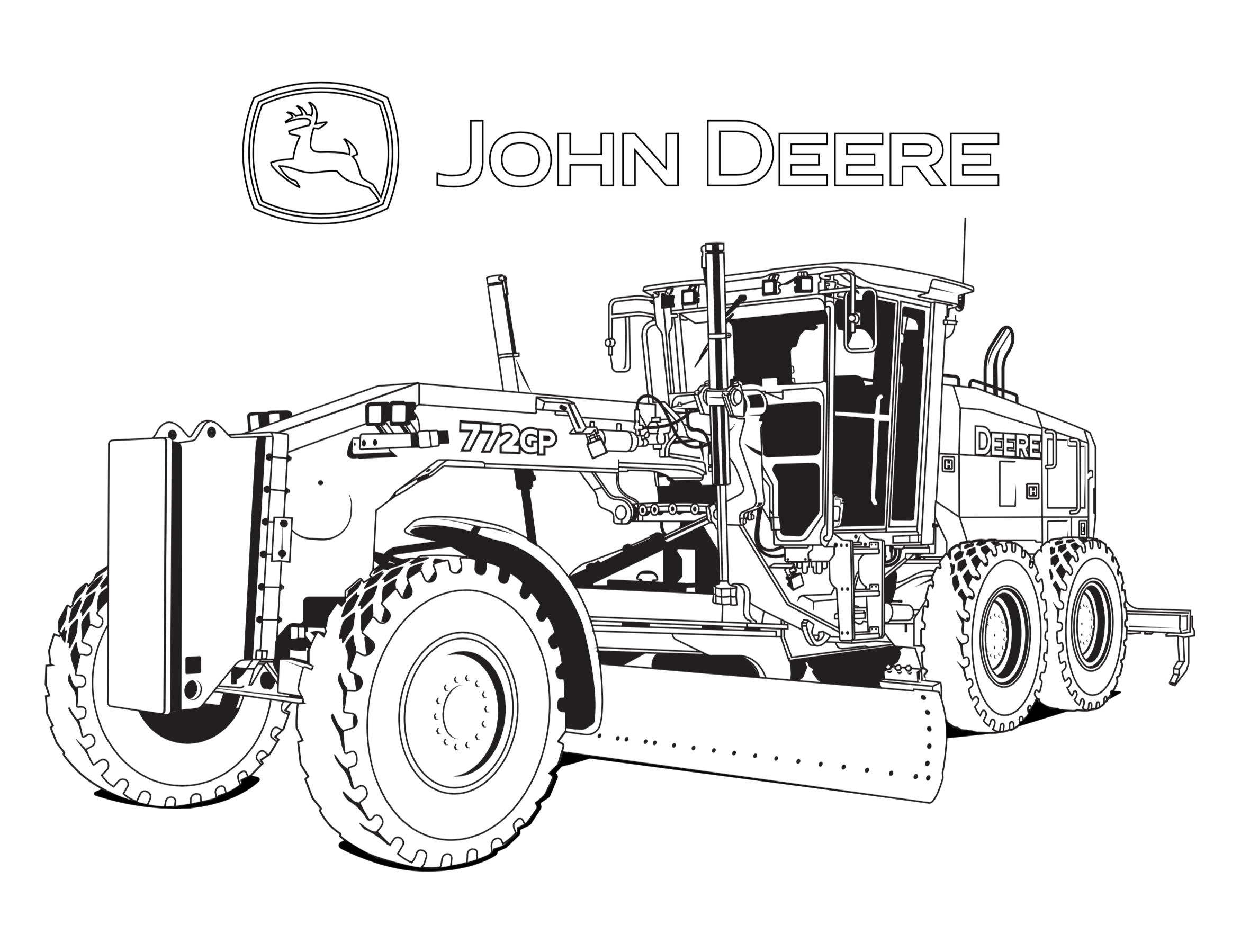 Tractor Coloring Pages John Deere Tractor Coloring Pages John Deere ...