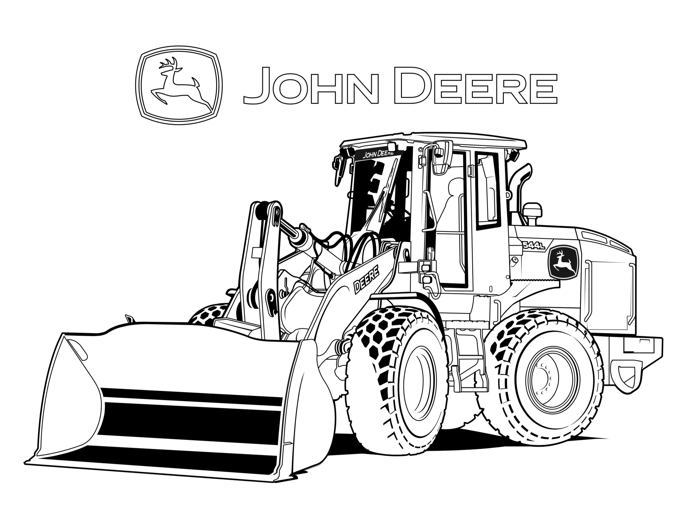 john deer coloring pages