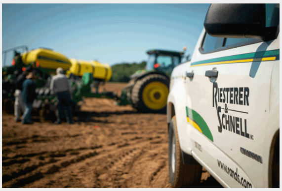 Farm assistance with Riesterer & Schnell truck